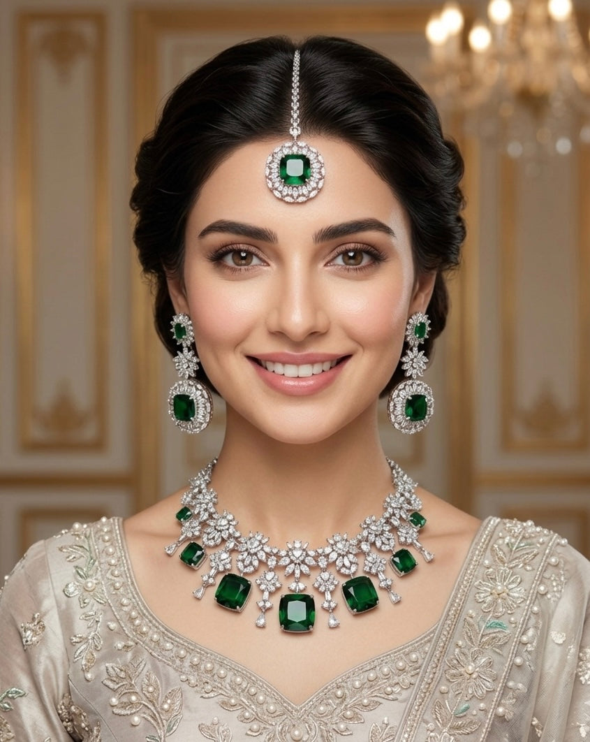 Emerald Riviera Bridal Set