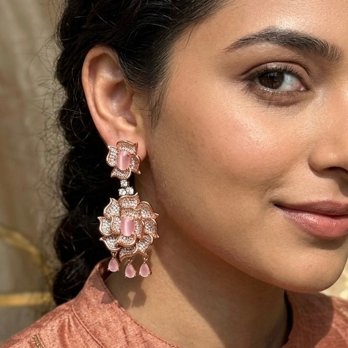 Rose Bloom Earrings