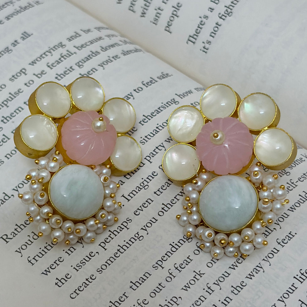 Pastel Pearl Drop Studs