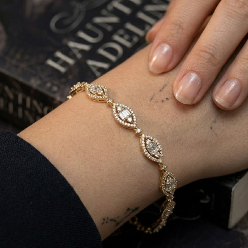 Sleek Next to Real Diamond Bracelet