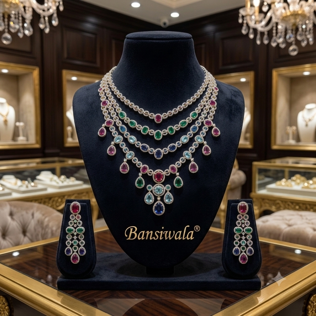 Royal Statement Four Layer Bridal Set