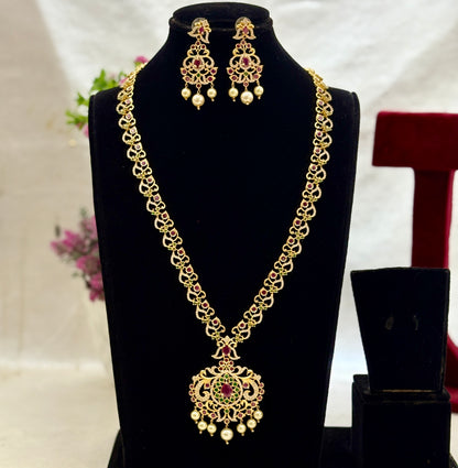 1 Gram Gold Plated Long Set