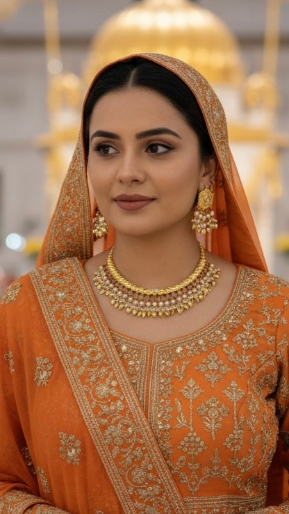 1 gram gold plated Traditional Heritage Lightweight Hasli set