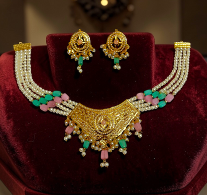 Stunning Jadau choker set