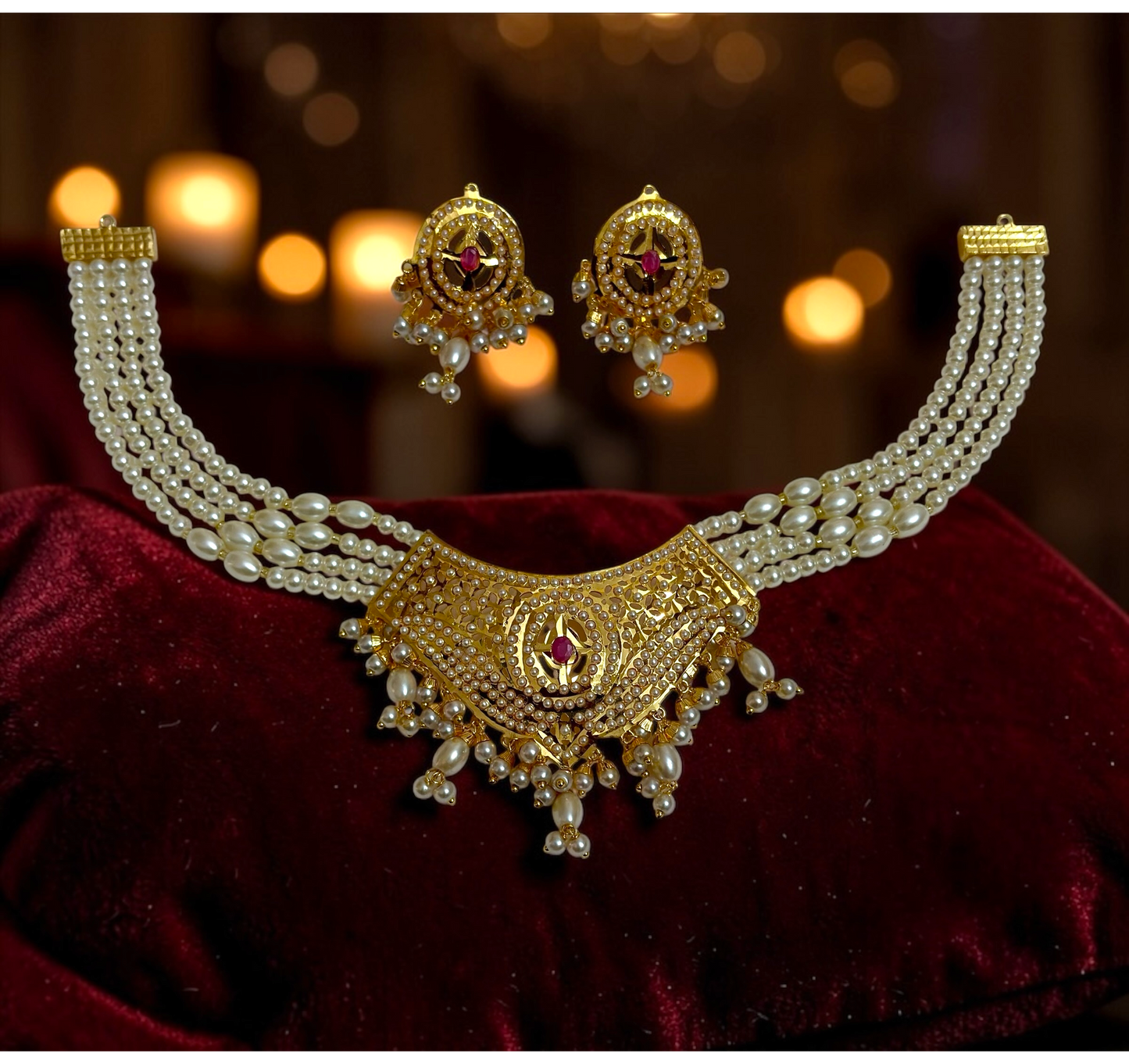 Stunning Jadau choker set