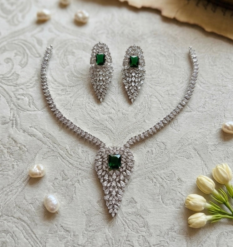 Premium Quality Lightweight Diamond Necklace Sets