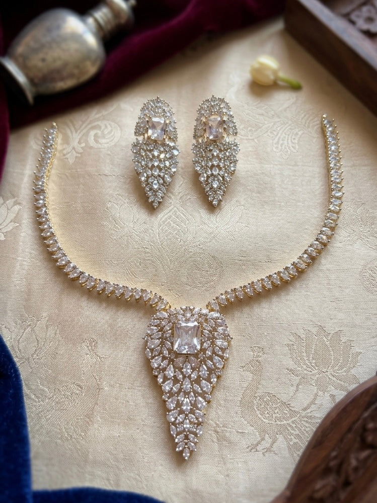 Premium Quality Lightweight Diamond Necklace Sets