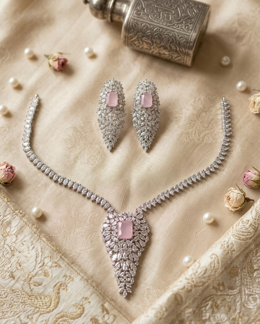 Premium Quality Lightweight Diamond Necklace Sets