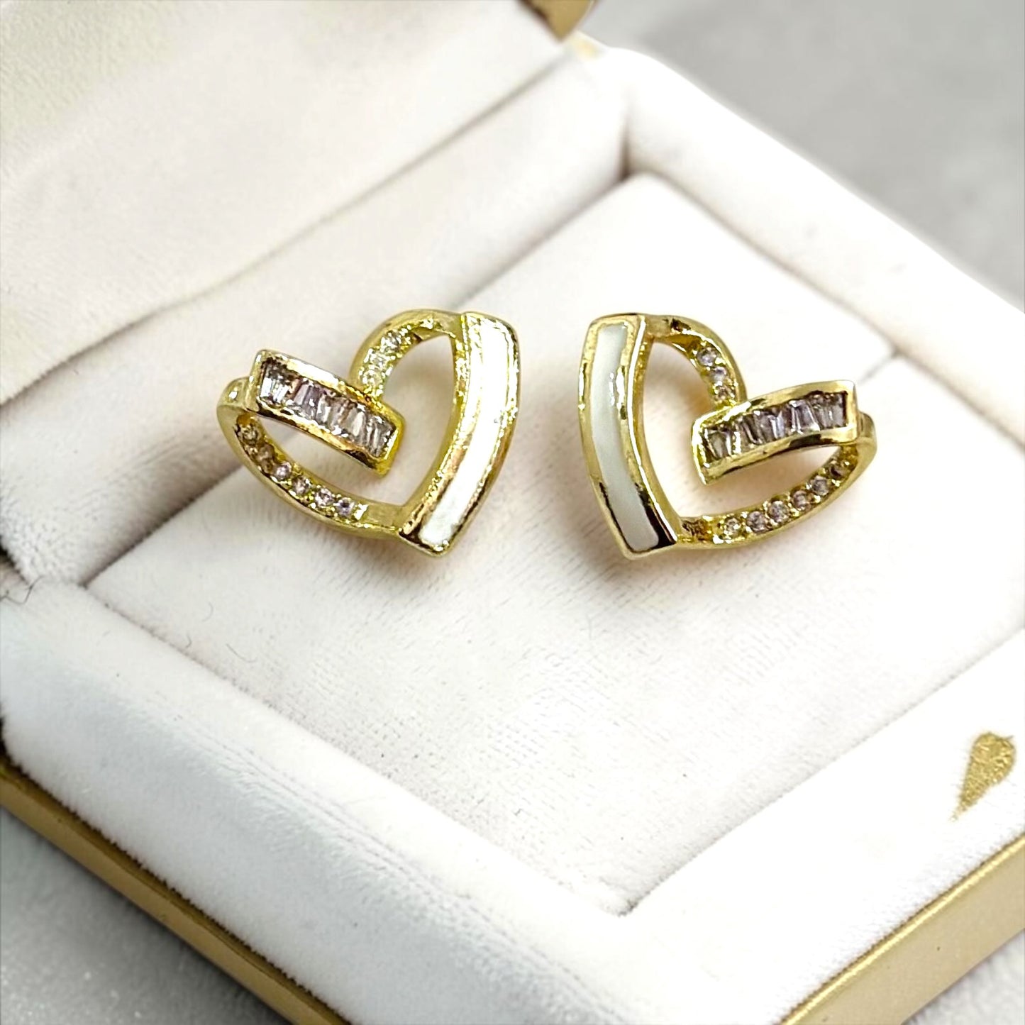 Heart shaped Stud Earrings