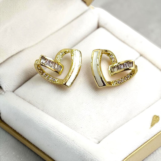 Heart shaped Stud Earrings