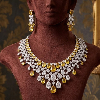 Crimson Royale Bridal Solitaire Set Inspired by the Timeless Elegance of NITA AMBANI