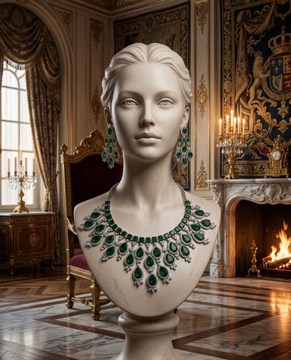 Rajsi Panna Royale Necklace Set