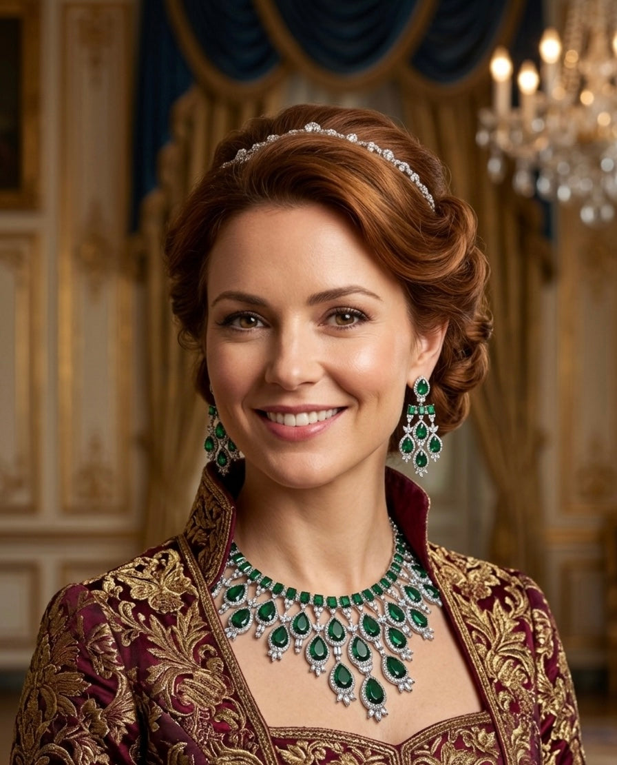 Rajsi Panna Royale Necklace Set