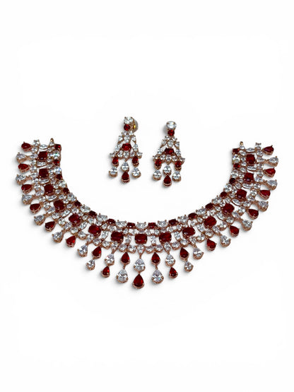 Crimson Royale Bridal Set Inspired by the Timeless Elegance of TARA SUTARIA