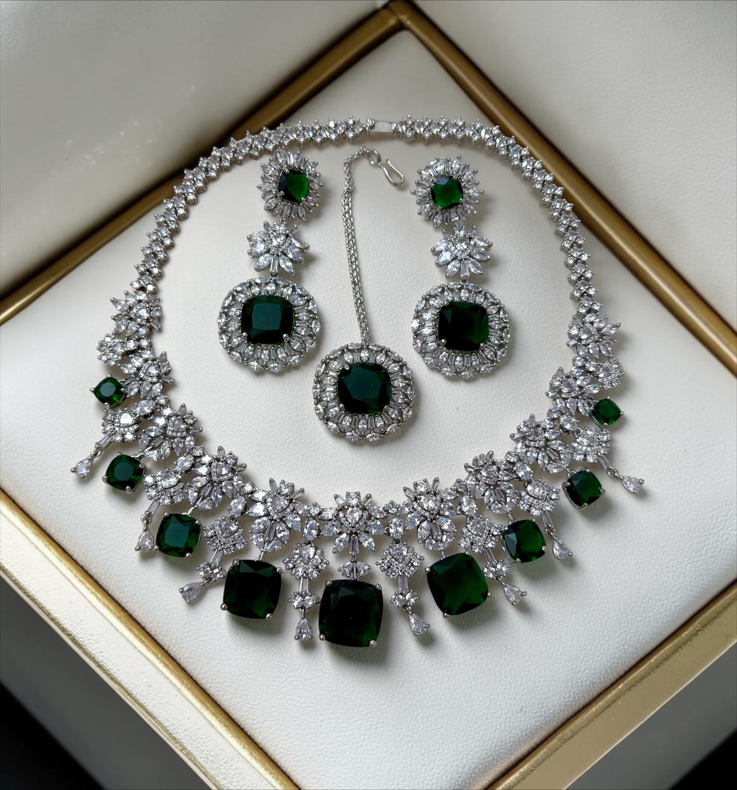 Emerald Riviera Bridal Set