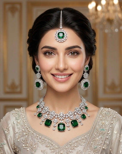 Emerald Riviera Bridal Set