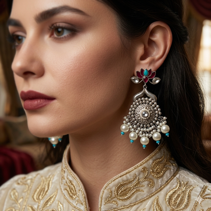 Arika Oxidized Earrings