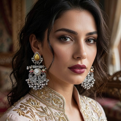 Kashmiri Oxidized Earrings