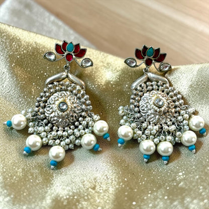 Arika Oxidized Earrings