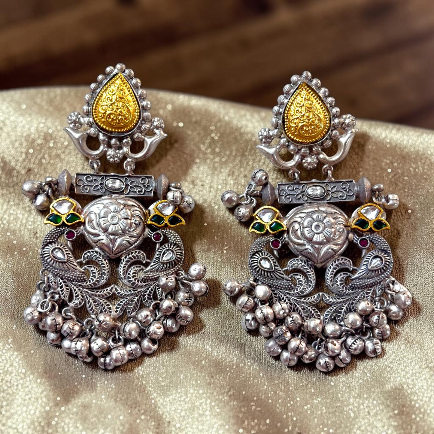 Kashmiri Oxidized Earrings