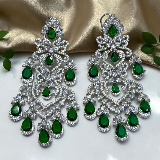 Next to Real Diamonds Statement Earrings