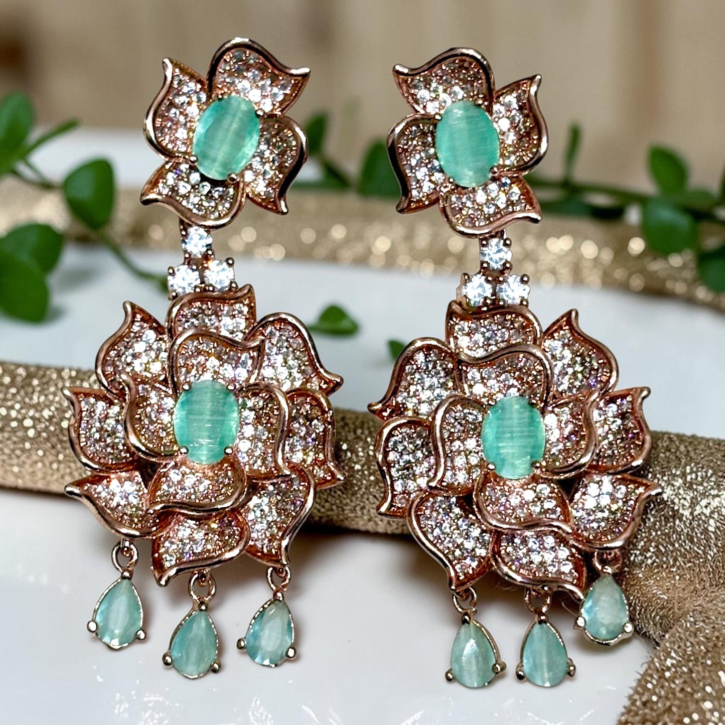 Rose Bloom Earrings