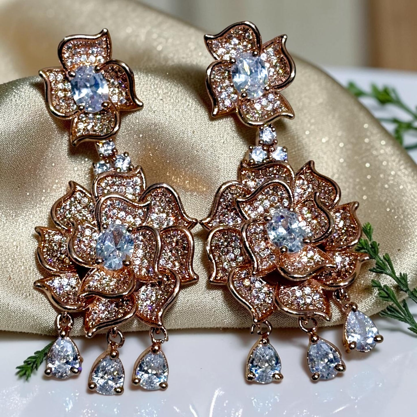 Rose Bloom Earrings