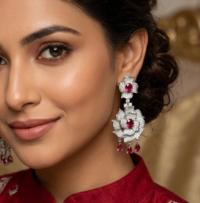 Rose Bloom Earrings