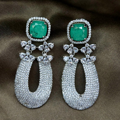 Doublet Gem Stone Earrings