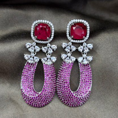 Doublet Gem Stone Earrings