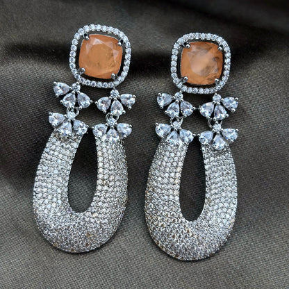 Doublet Gem Stone Earrings