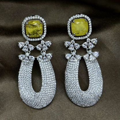 Doublet Gem Stone Earrings