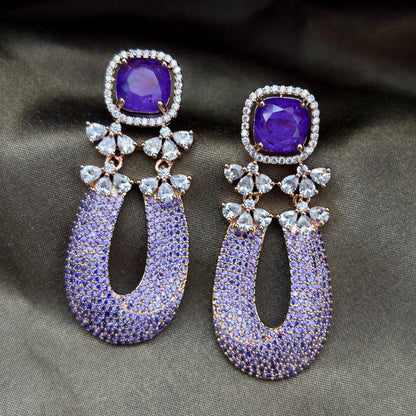Doublet Gem Stone Earrings
