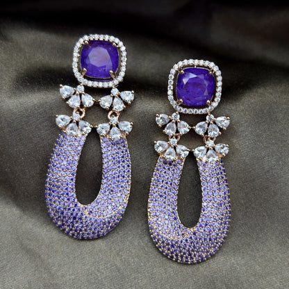 Doublet Gem Stone Earrings