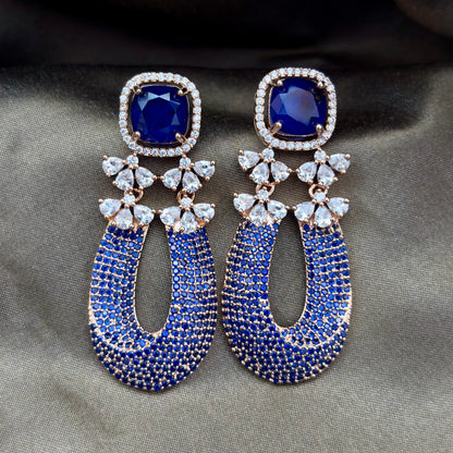 Doublet Gem Stone Earrings