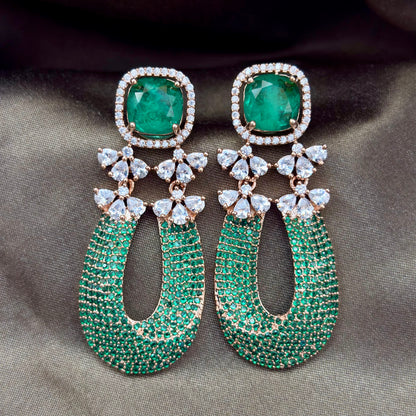 Doublet Gem Stone Earrings