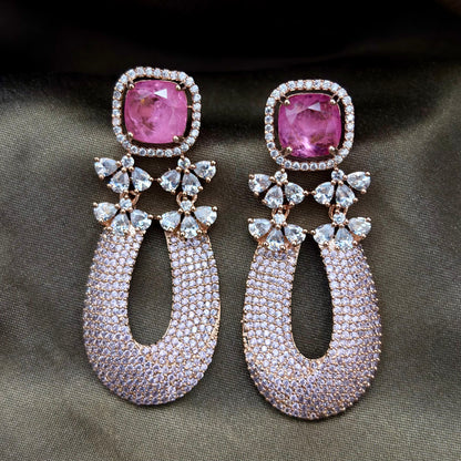 Doublet Gem Stone Earrings