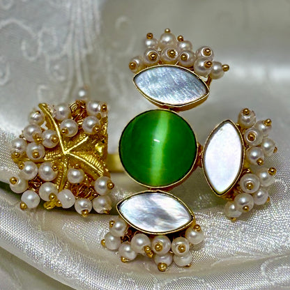 Mother of Pearl Bloom Ring
