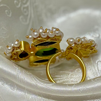 Mother of Pearl Bloom Ring