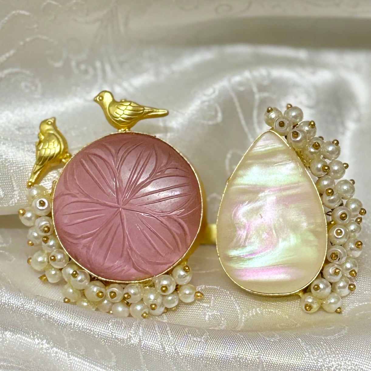 Pearl Bird Statement Ring