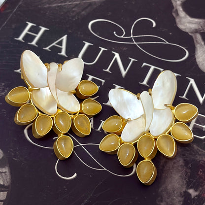 Mother of Pearls Butterfly Studs