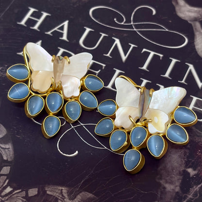 Mother of Pearls Butterfly Studs