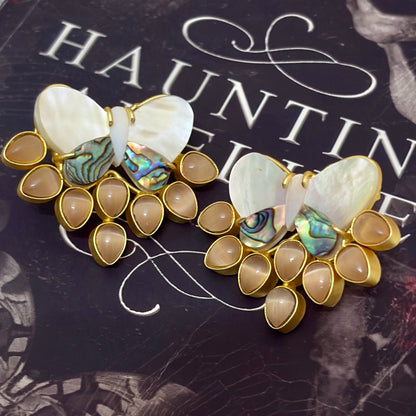 Mother of Pearls Butterfly Studs