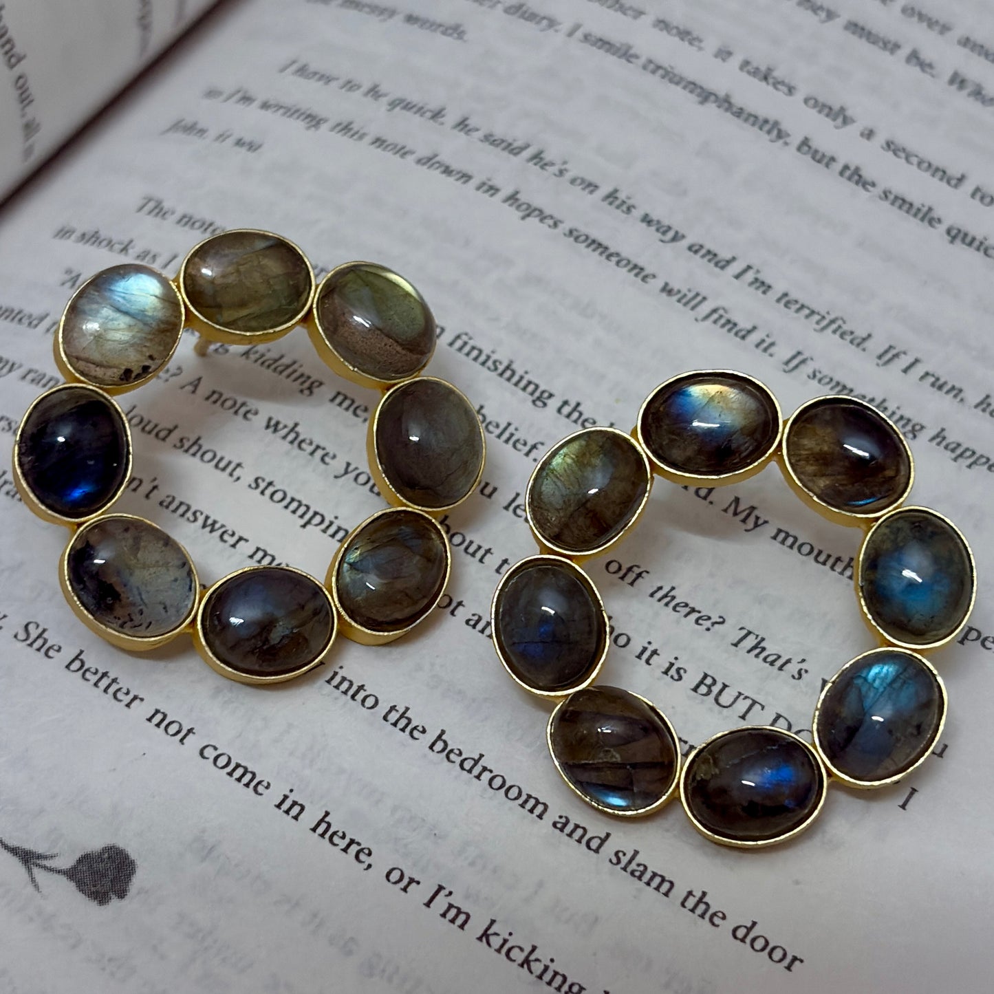 Labradorite Studs
