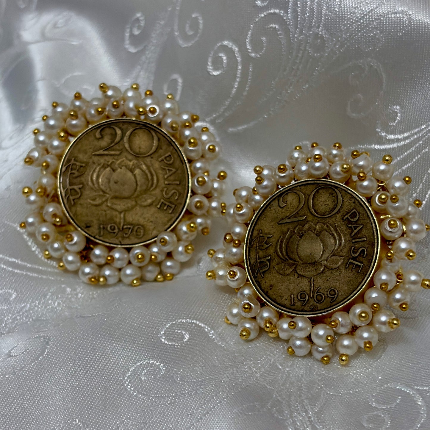 Heritage Paisa Pearl Studs