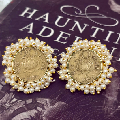Heritage Paisa Pearl Studs