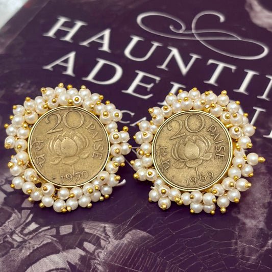 Heritage Paisa Pearl Studs