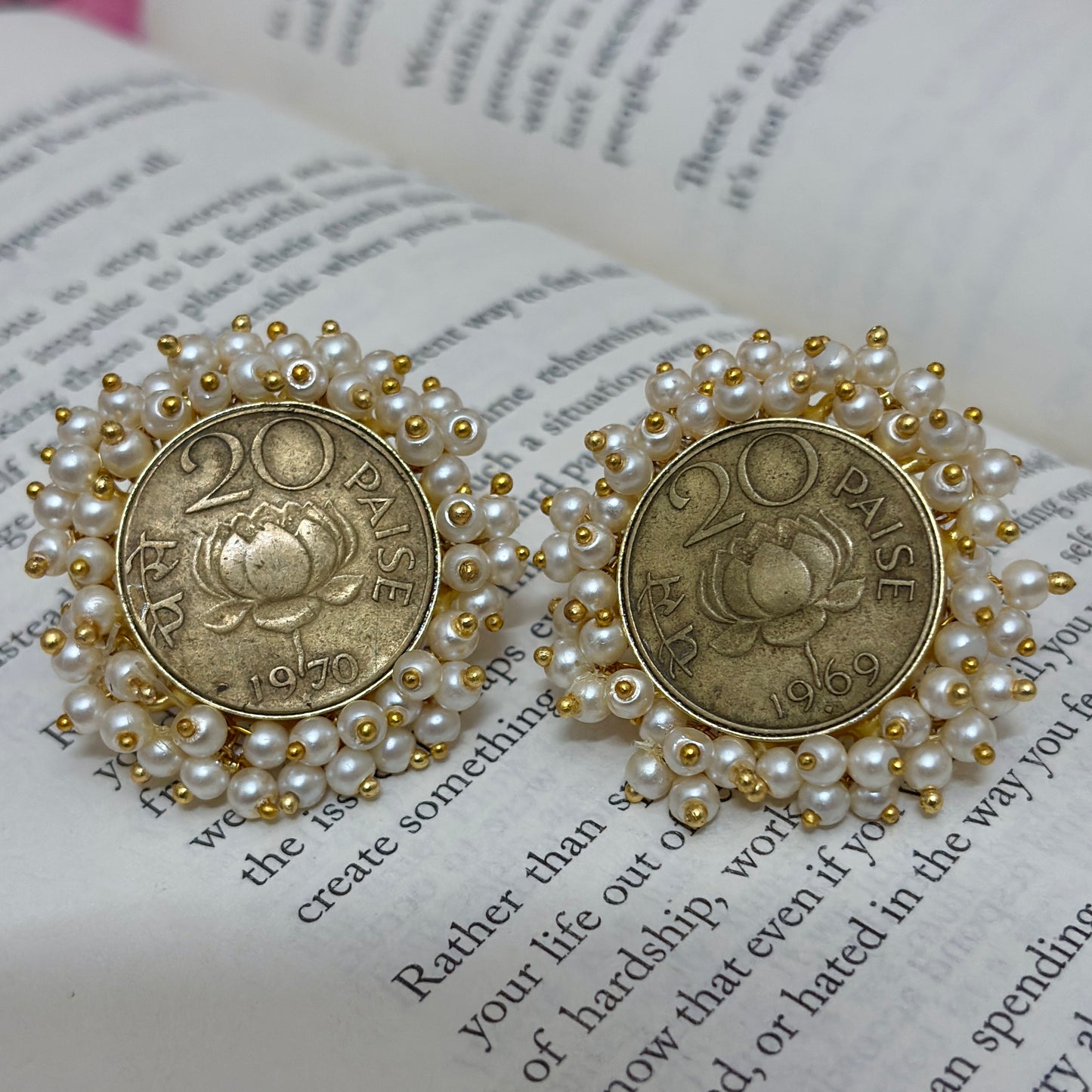 Heritage Paisa Pearl Studs