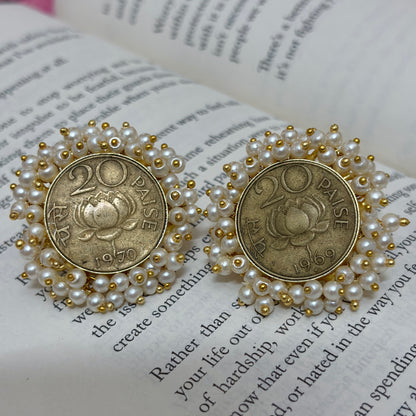 Heritage Paisa Pearl Studs