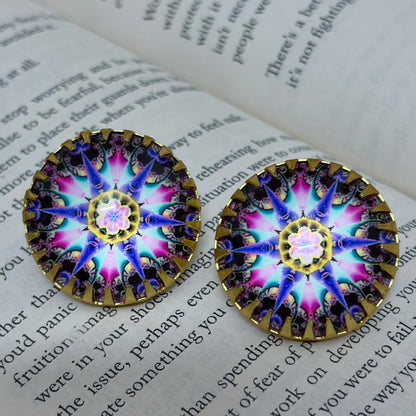 3D Aurora Burst Studs